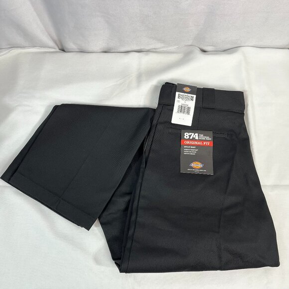 NWT Dickies Men's Original Fit 874 Work Pants Size 34x34 Black - Picture 1 of 6